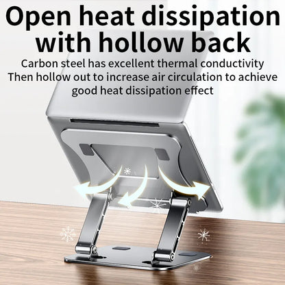Phone Tablet Stand Adjustable Aluminum Alloy Laptop Tablet up to 17 "Laptop Portable Folding Stand Cooling Stand Support