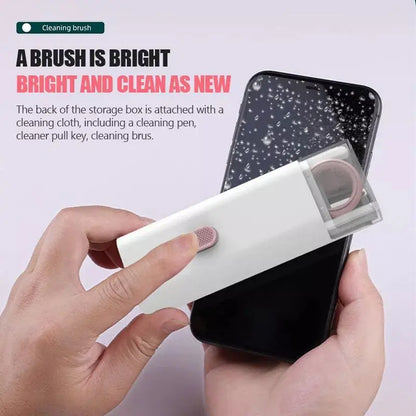 7-In-1 Keyboard Cleaning Brush Kit Earphones Cleaning Pen for Airpods Iphone Cleaning Tools Computer Cleaner Kit Keycap Puller