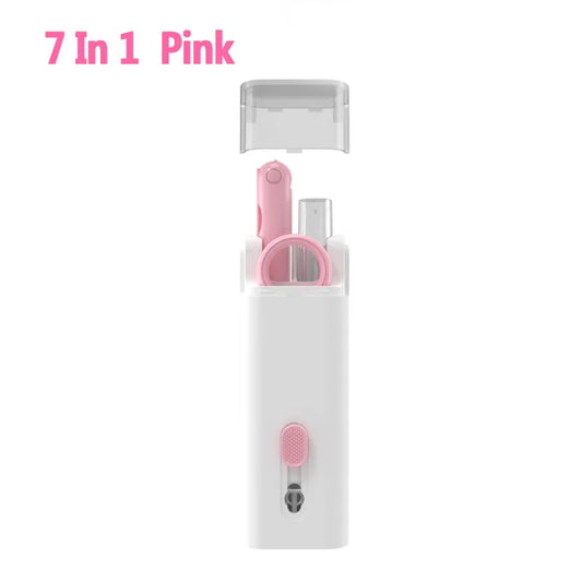 7-In-1 Keyboard Cleaning Brush Kit Earphones Cleaning Pen for Airpods Iphone Cleaning Tools Computer Cleaner Kit Keycap Puller