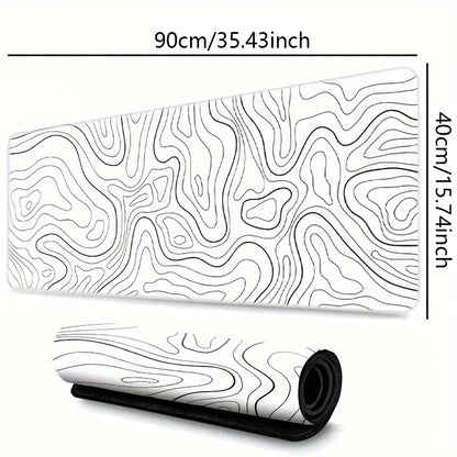 1PC Large Mouse Pad, Office Gaming Table Mat, Non-Slip Rubber Base Washable Mouse Pad for Work, Gaming and Office