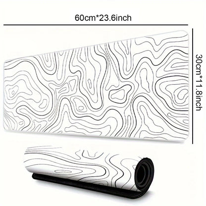 1PC Large Mouse Pad, Office Gaming Table Mat, Non-Slip Rubber Base Washable Mouse Pad for Work, Gaming and Office