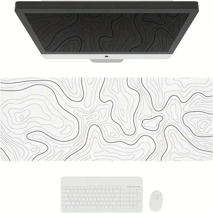 1PC Large Mouse Pad, Office Gaming Table Mat, Non-Slip Rubber Base Washable Mouse Pad for Work, Gaming and Office