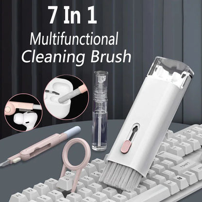 7-In-1 Keyboard Cleaning Brush Kit Earphones Cleaning Pen for Airpods Iphone Cleaning Tools Computer Cleaner Kit Keycap Puller